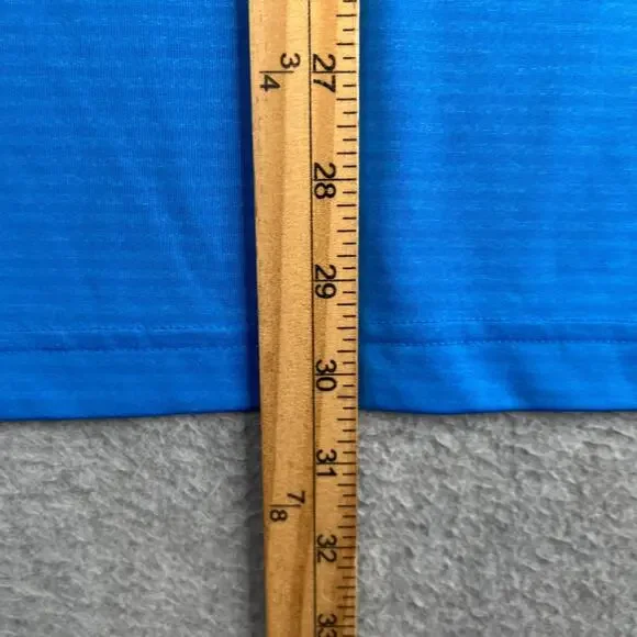 CHampion Duo DRY Polo Shirt Blue Performance Mens XL Stretch - Picture 9 of 9